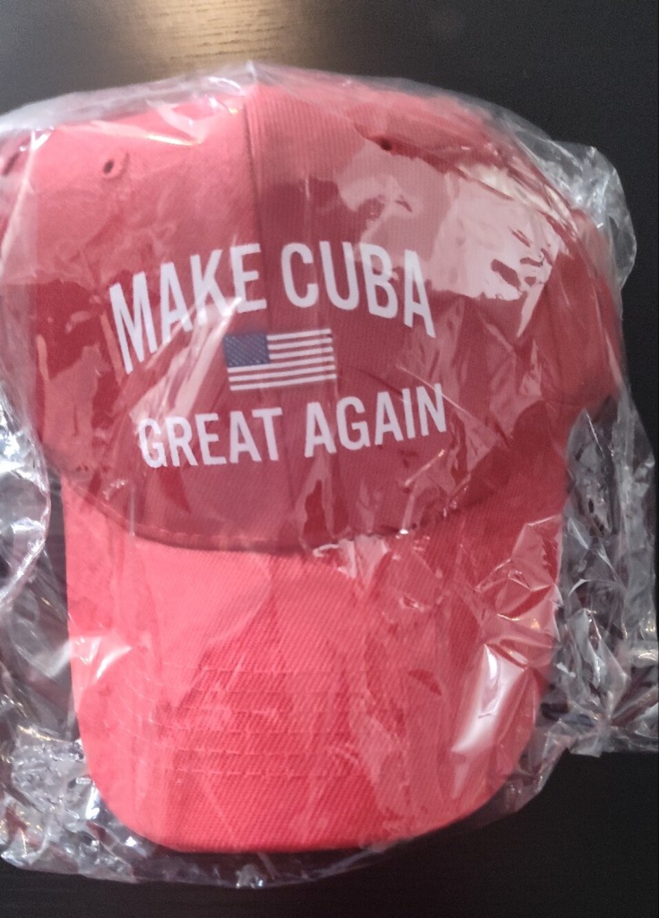 Source Unknown Red "Make Cuba Great Again" Baseball Cap